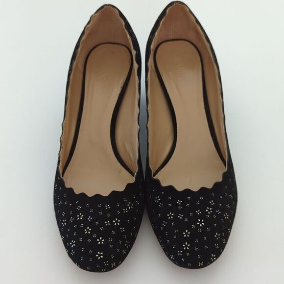 Chloe Lauren Block Heel Pumps Size 9 1/2 - Picture 5 of 11